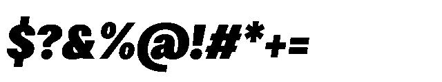Loyaute Extra Bold Italic Font OTHER CHARS