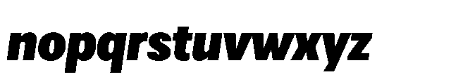 Loyaute Extra Bold Italic Font LOWERCASE