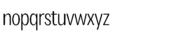 Loyaute Light Condensed Font LOWERCASE