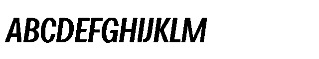Loyaute Medium Condensed Italic Font UPPERCASE