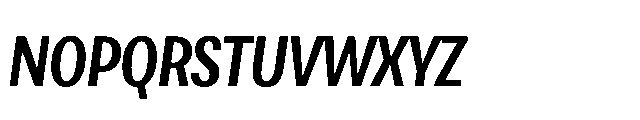 Loyaute Medium Condensed Italic Font UPPERCASE