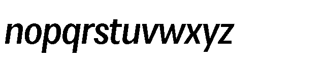 Loyaute Medium Italic Font LOWERCASE