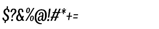 Loyaute Regular Condensed Italic Font OTHER CHARS
