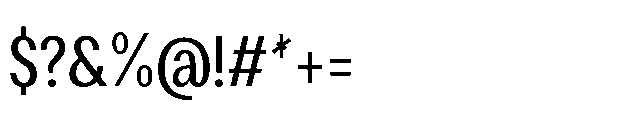 Loyaute Regular Condensed Font OTHER CHARS