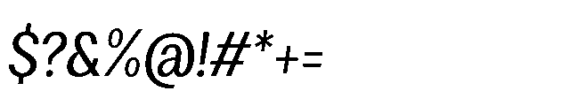 Loyaute Regular Italic Font OTHER CHARS