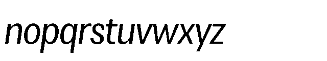 Loyaute Regular Italic Font LOWERCASE