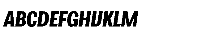 Loyaute Semi Bold Condensed Italic Font UPPERCASE