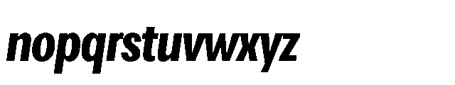 Loyaute Semi Bold Condensed Italic Font LOWERCASE