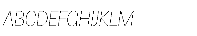 Loyaute Thin Italic Font UPPERCASE