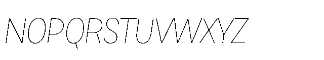 Loyaute Thin Italic Font UPPERCASE
