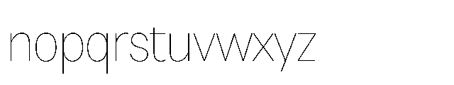 Loyaute Thin Font LOWERCASE