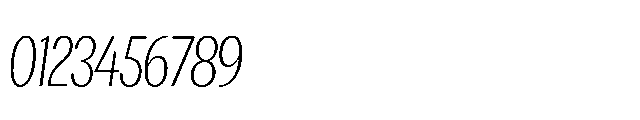 Loyaute Ultra Light Condensed Italic Font OTHER CHARS