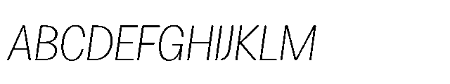 Loyaute Ultra Light Italic Font UPPERCASE