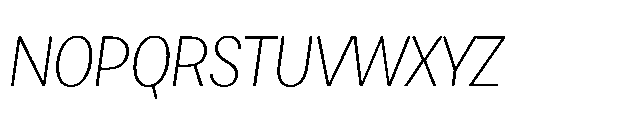 Loyaute Ultra Light Italic Font UPPERCASE