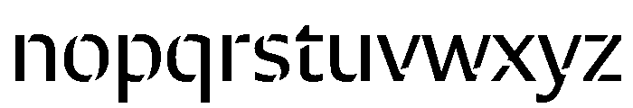 LockSansStencilOVERVIEW Regular Font LOWERCASE