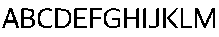 LockSansVF Roman Font UPPERCASE
