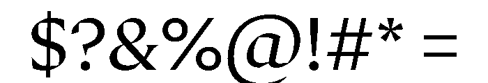 LockSerifOVERVIEW Regular Font OTHER CHARS