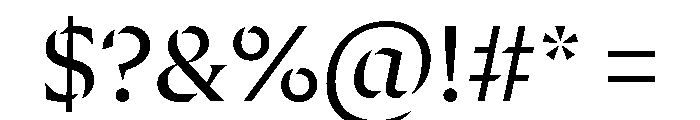 LockSerifStencilOVERVIEW Regular Font OTHER CHARS