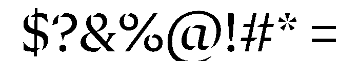 LockSerifStencilVF Roman Font OTHER CHARS