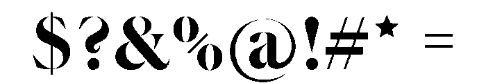LofiForest Solid Font OTHER CHARS
