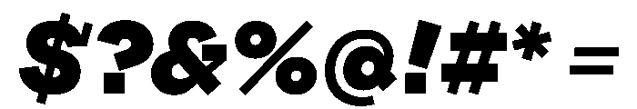 Looklyn BlackItalic Font OTHER CHARS
