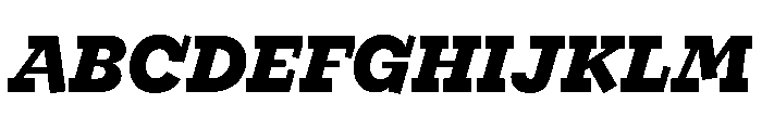 Looklyn BlackItalic Font UPPERCASE
