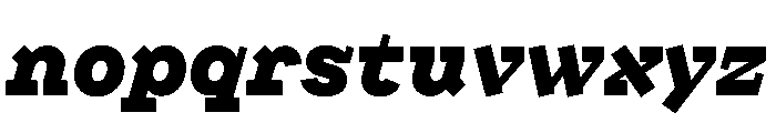 Looklyn BlackItalic Font LOWERCASE