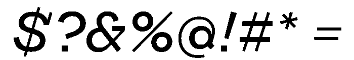 Looklyn LightItalic Font OTHER CHARS