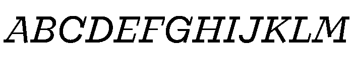 Looklyn LightItalic Font UPPERCASE