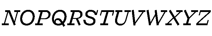 Looklyn LightItalic Font UPPERCASE