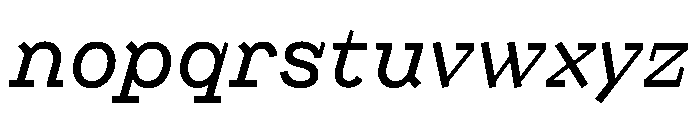 Looklyn LightItalic Font LOWERCASE