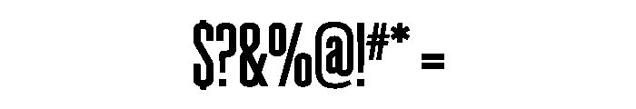 LosAlamos FatMan Font OTHER CHARS