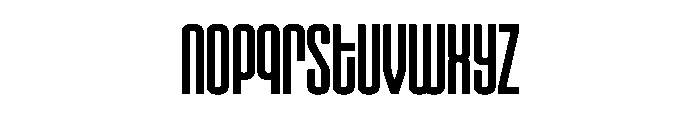 LosAlamos FatMan Font LOWERCASE