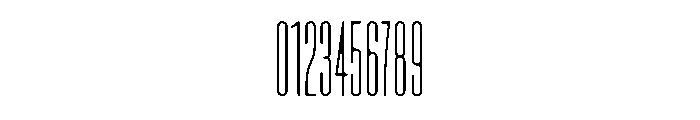 Lost Compressed Font OTHER CHARS