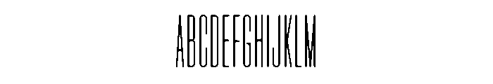 Lost Compressed Font UPPERCASE