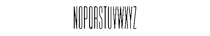 Lost Compressed Font UPPERCASE