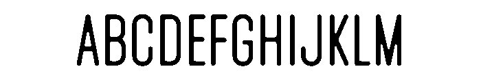 Lost Condensed Font UPPERCASE