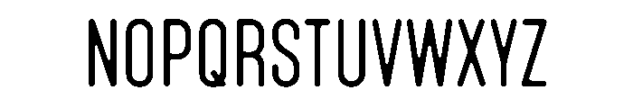 Lost Condensed Font UPPERCASE