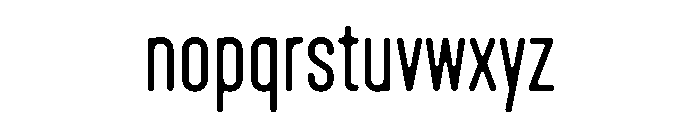 Lost Condensed Font LOWERCASE