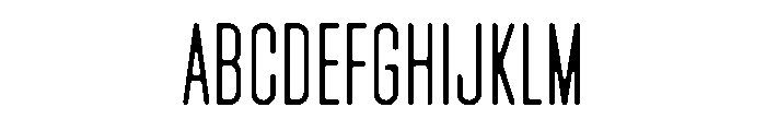 Lost ExtraCondensed Font UPPERCASE