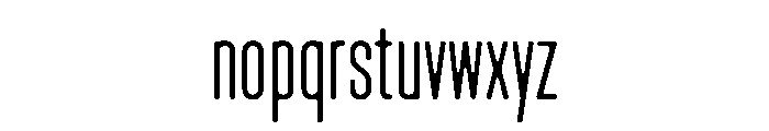 Lost ExtraCondensed Font LOWERCASE