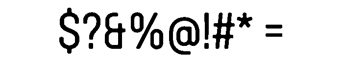 Lost SemiCondensed Font OTHER CHARS