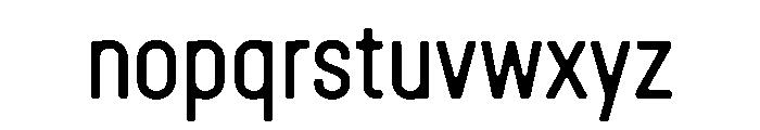 Lost SemiCondensed Font LOWERCASE