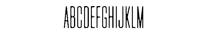 Lost UltraCondensed Font UPPERCASE