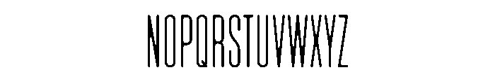Lost UltraCondensed Font UPPERCASE