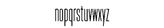 Lost UltraCondensed Font LOWERCASE