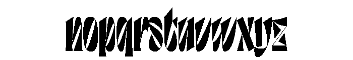 Louche Black Font LOWERCASE