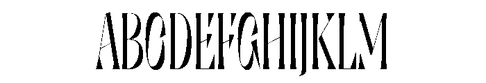 Louche Regular Font UPPERCASE