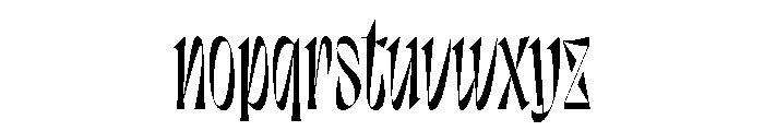 Louche Regular Font LOWERCASE