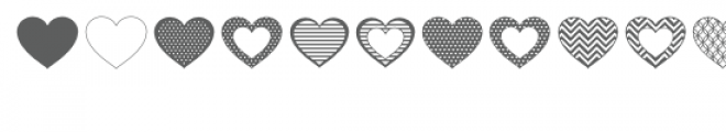 lovebat heart dingbat font Font UPPERCASE